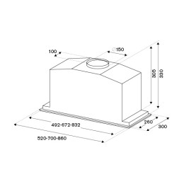 Вытяжка Bertazzoni KIN86MOD1XB