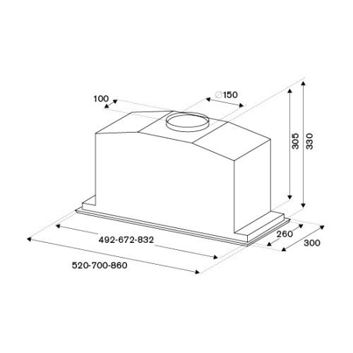 Вытяжка Bertazzoni KIN86MOD1XB