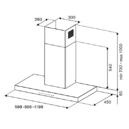 Вытяжка Bertazzoni KT90P1ANT
