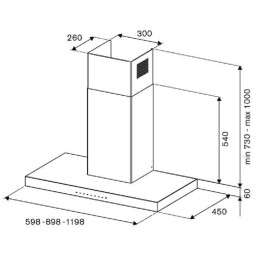 Вытяжка Bertazzoni KT90P1AXT