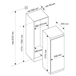 Холодильник Bertazzoni LRD603UBNPVC/20