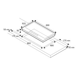 Варочная поверхность Bertazzoni P905CHERNE