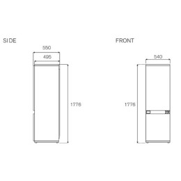 Холодильник Bertazzoni REF603BBNPTC