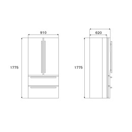 Холодильник Bertazzoni REF904FFNXTC
