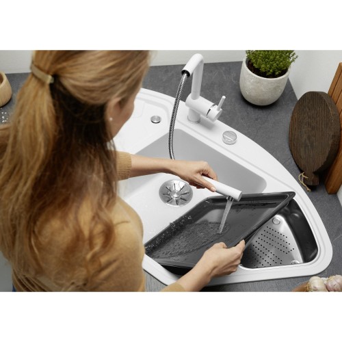 Смеситель Blanco 516692 LINUS-S SILGRANIT белый