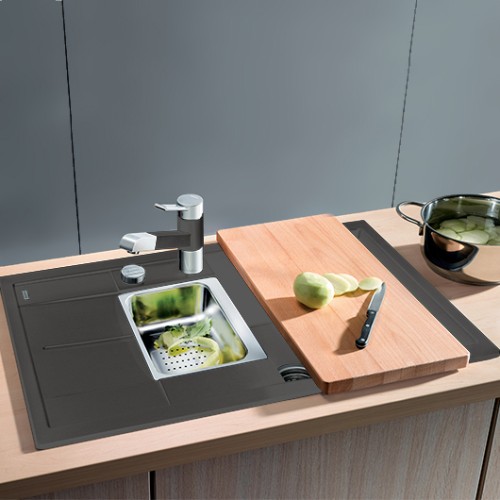 Мойка Blanco METRA 6 S Compact Silgranit темная скала