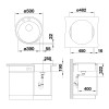Мойка Blanco RIONA 45 Silgranit антрацит