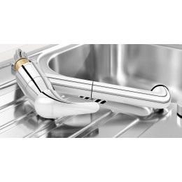 Смеситель Blanco 521752 DARAS-S-F хром (монтаж перед окном) (выдвижной шланг)