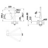 Смеситель Blanco 523122 LANORA нерж. сталь
