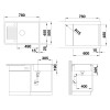 Мойка Blanco ZIA XL 6 S Compact Silgranit кофе