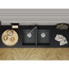 Мойка Blanco SUBLINE 350/350-U Silgranit темная скала