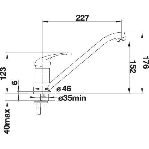 Смеситель Blanco 524182 DARAS белый смесиель