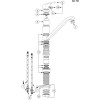 Смеситель Blanco 524182 DARAS белый смесиель
