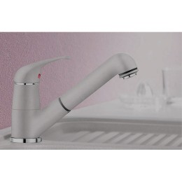 Смеситель Blanco 524198 DARAS-S жемчужный смеситель (выдвижной шланг)