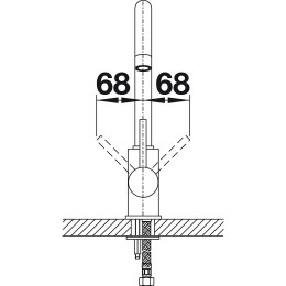 Смеситель Blanco 524204 (519418) MIDA белый