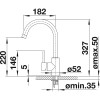 Смеситель Blanco 524207 MIDA серый беж смеситель