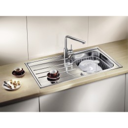 Смеситель Blanco 524213 (519414) MILA (MIDA L) хром
