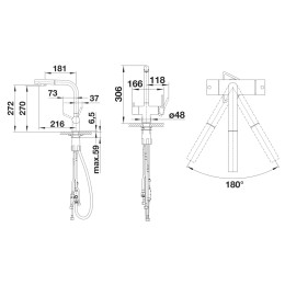 Смеситель Blanco 525205 FONTAS-S II кофе