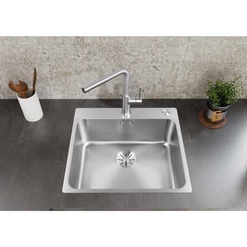Мойка Blanco 526124 SOLIS 500-IF/A InFino нерж. сталь пол. (стоп)