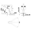Смеситель Blanco 526657 MILA черный матовый