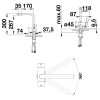 Смеситель Blanco 526670 FONTAS II черный матовый