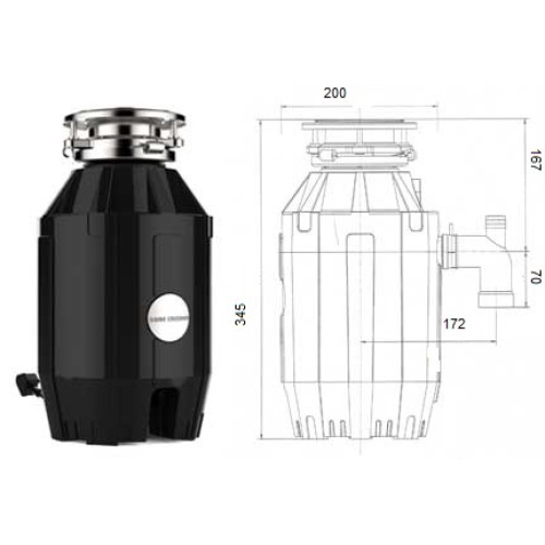 Измельчитель пищевых отходов Bone Crusher BC 810