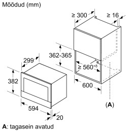 Встраиваемая микроволновая печь Bosch BFR634GS1