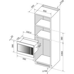 Встраиваемая микроволновая печь Brandt BMS7120WW