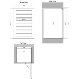 Винный шкаф Dunavox DXB-65.154DB.TO