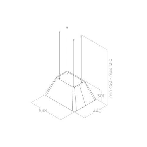 Вытяжка Elica IKONA LIGHT BL MAT/F/60