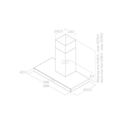 Вытяжка Elica JOY BLIX/A/90