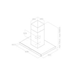 Вытяжка Elica JOY ISLAND BLIX/A/90