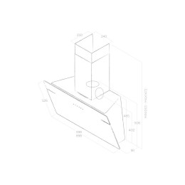 Вытяжка Elica L ESSENZA WH/A/60