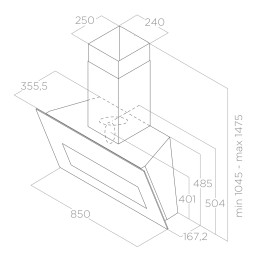 Вытяжка Elica BLOOM BL/A/85