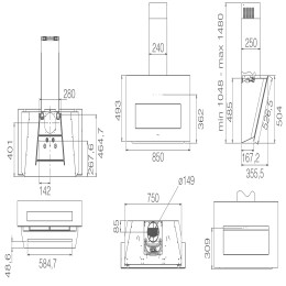 Вытяжка Elica BLOOM-S WH/A/85