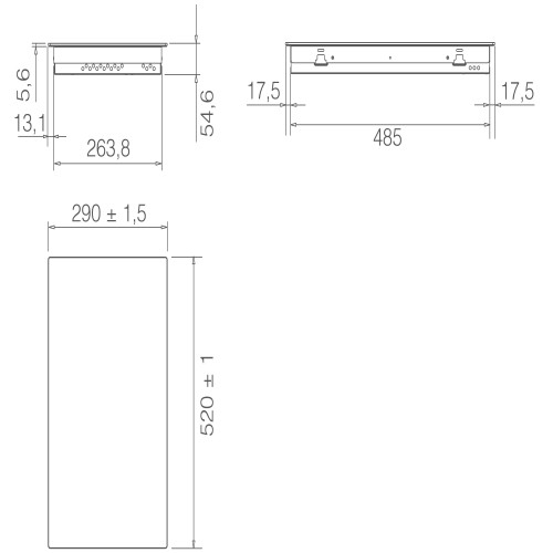 Варочная поверхность Elica RATIO 302 PLUS BL