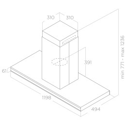 Вытяжка Elica ELEMENT ISL @ IXBL/A/120