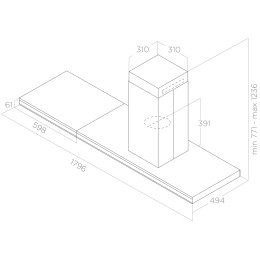 Вытяжка Elica ELEMENT ISL @ IXBL/A/120