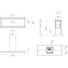 Вытяжка Elica ELEMENT ISL @ IXBL/A/120
