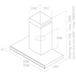 Вытяжка Elica ELEMENT @ BLMAT/A/90