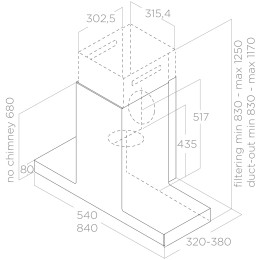 Вытяжка Elica HAIKU DRY @ BLRO/A/90