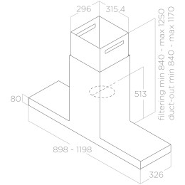 Вытяжка Elica HAIKU DRY ISL @BLRO/A/120x32