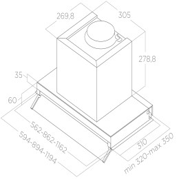 Вытяжка Elica BOXIN ADV DRY @ IX/A/120