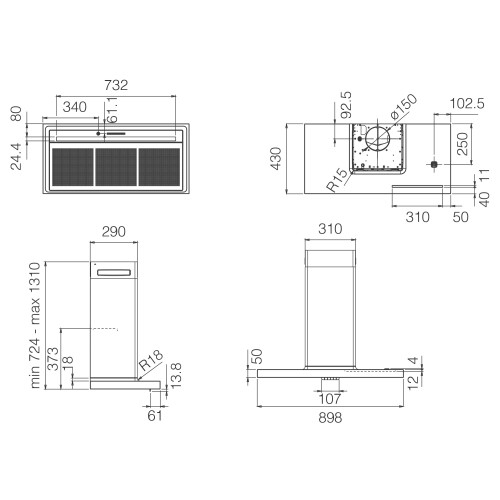 Вытяжка Elica BIO BLRO/A 90 ROVERE