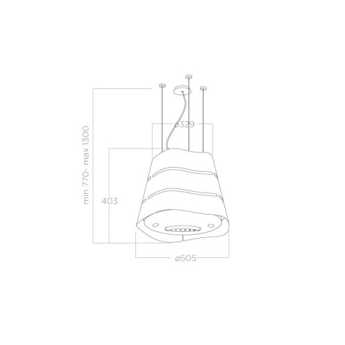 Вытяжка Elica WAVE UX BL MAT/F/51
