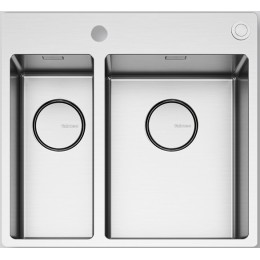 Мойка Falmec GARDA DOPPIA 18-31 CM Inox (Flush/TopMount)