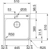 Мойка Franke BCX 610-51 TL стоп-вентиль
