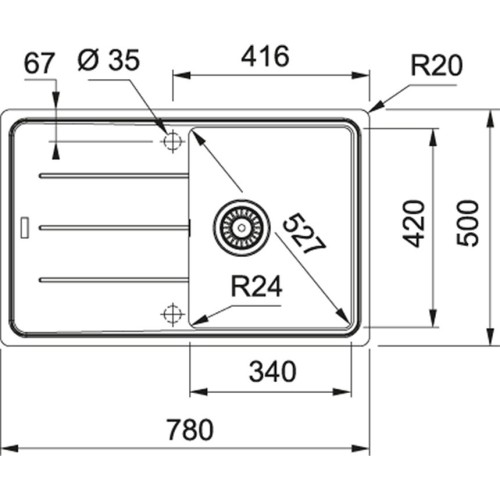 Мойка Franke Мойка Basis BFG 611-78 Fragranite