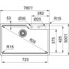 Мойка Franke UBG 610-78 (114.0582.220 или 114.0595.797) серый фрагранит (стоп)