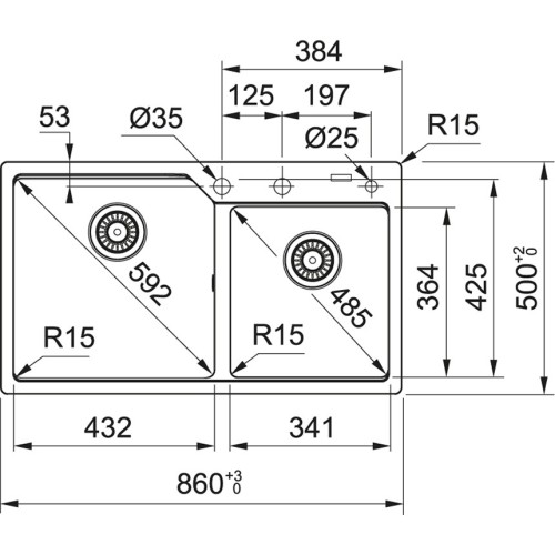 Мойка Franke UBG 620-86 (114.0582.292) миндаль фрагранит